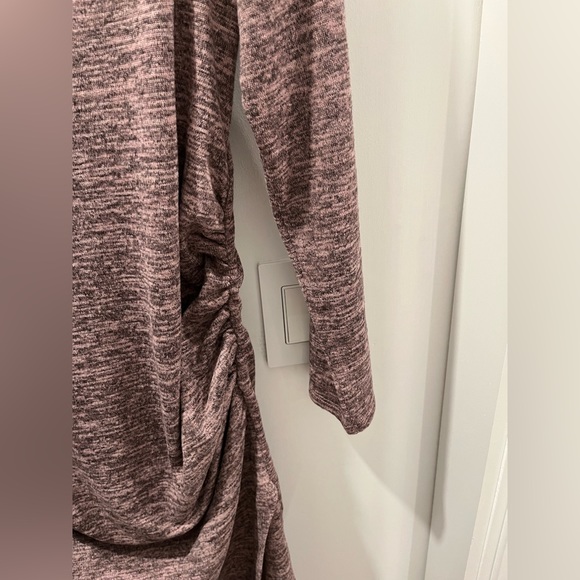 Purple/Mauve Maternity Long Sleeve Dress (L) - Picture 7 of 8